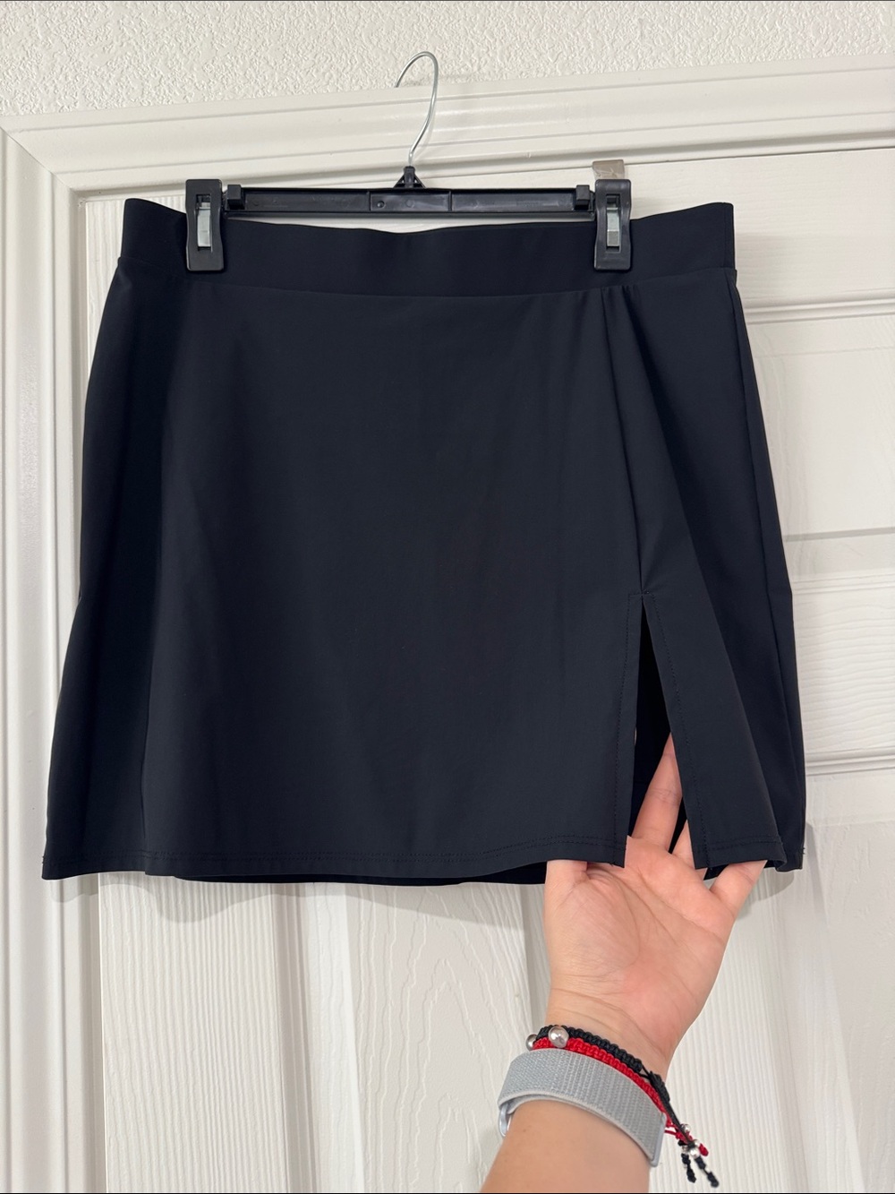89th & Madison Black Casual Chick Skort LARGE